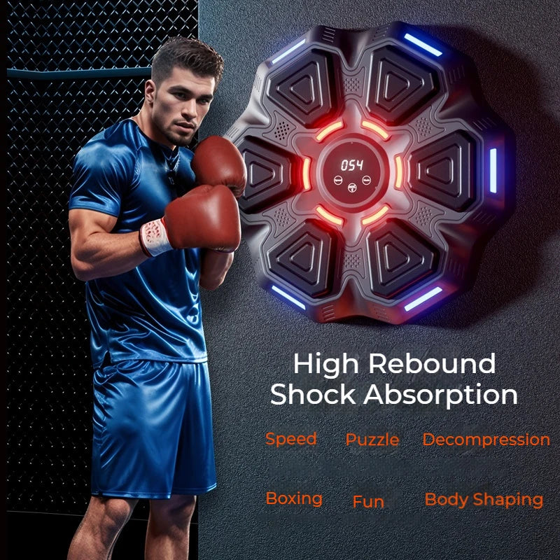 Machine de Boxe Musicale Intelligente – Entraîneur de Boxe Bluetooth Mural