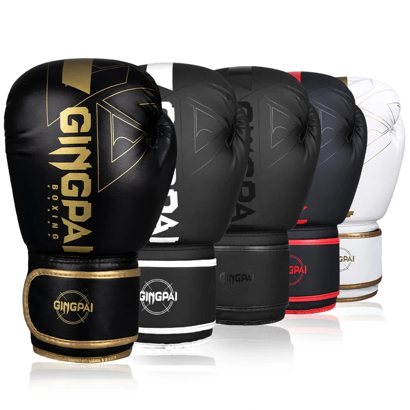 Gants de Boxe Professionnels – 6/8/10/12/14oz pour Muay Thai, MMA et Kickboxing