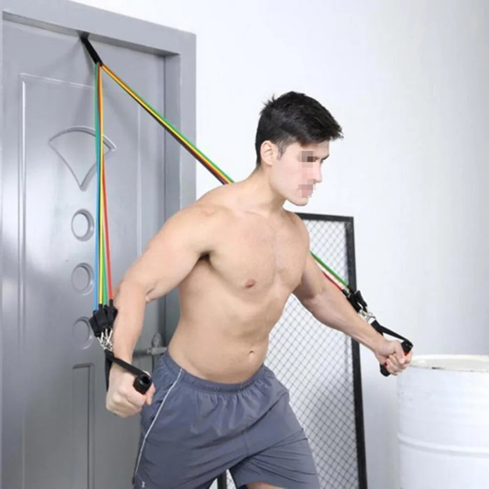 Sangle Élastique de Fitness avec Ancrage de Porte – Entraînement Résistance et Force