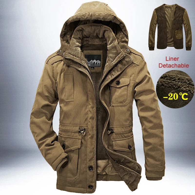 Parka Outdoor Homme – Coupe-Vent et Isolante pour l’Hiver