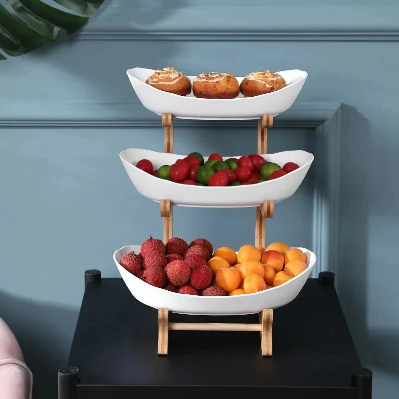 Plateau à Fruits Ovale – Design Moderne en Plastique