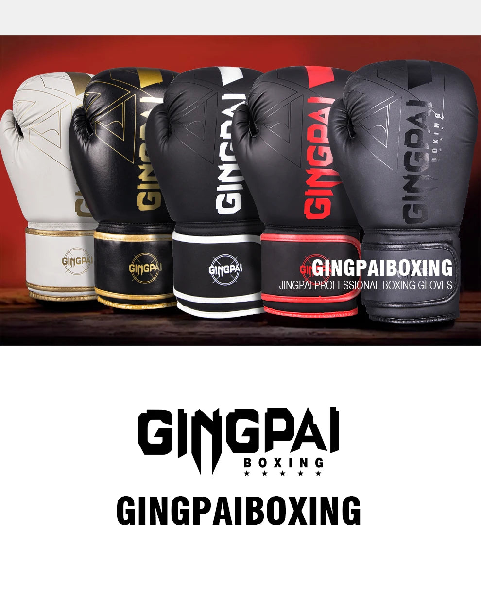 Gants de Boxe Professionnels – 6/8/10/12/14oz pour Muay Thai, MMA et Kickboxing