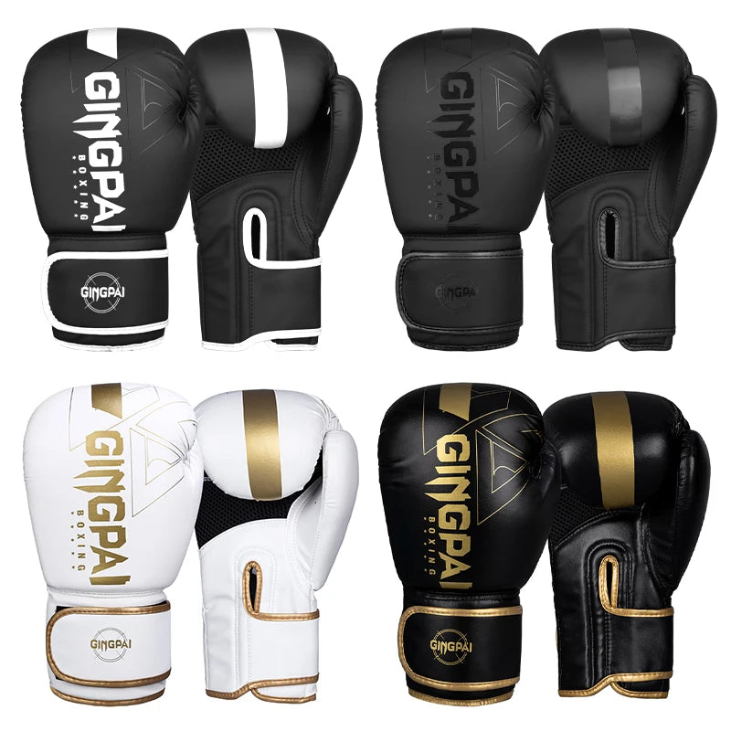 Gants de Boxe Professionnels – 6/8/10/12/14oz pour Muay Thai, MMA et Kickboxing