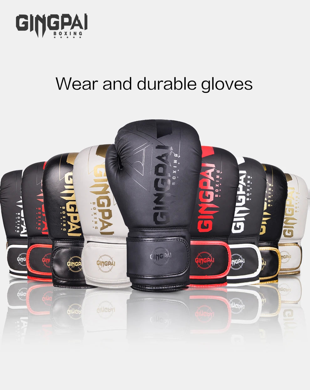 Gants de Boxe Professionnels – 6/8/10/12/14oz pour Muay Thai, MMA et Kickboxing