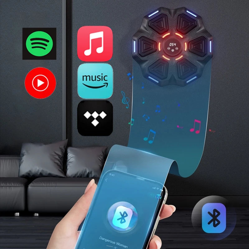 Machine de Boxe Musicale Intelligente – Entraîneur de Boxe Bluetooth Mural