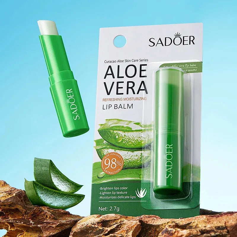 Baume à Lèvres Aloe Vera - Hydratation, Réparation et Protection pour des Lèvres Douces et Nourries