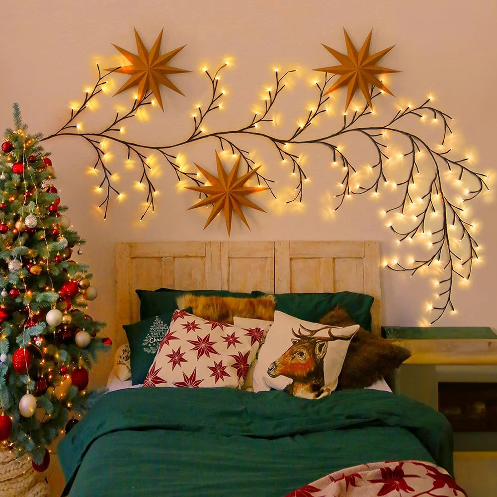 Lampe Arbre et Liane Flexible 96 LEDs – Lumière Décorative pour Noël et Ambiance Festive