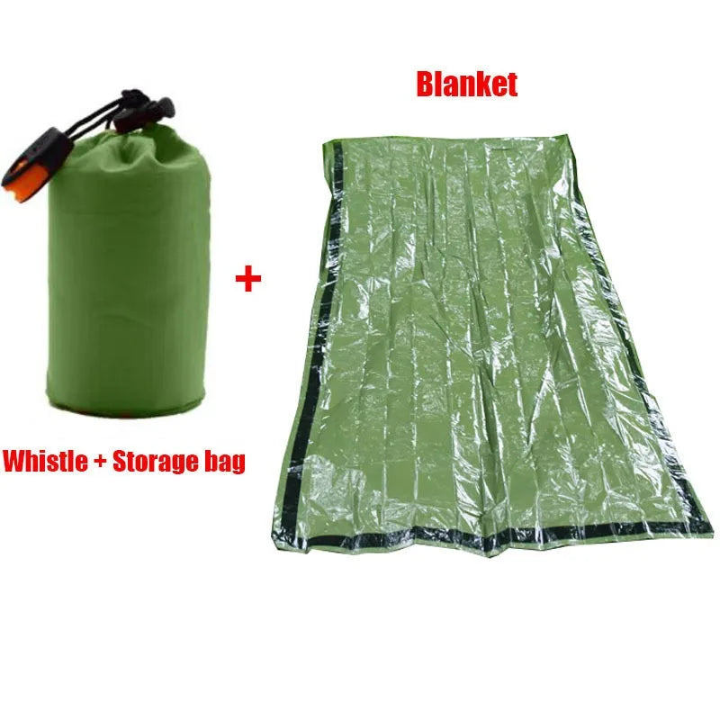 Kit de Survie Mylar – Tente, Sac de Couchage et Poncho d'Urgence – Sanke Rescue