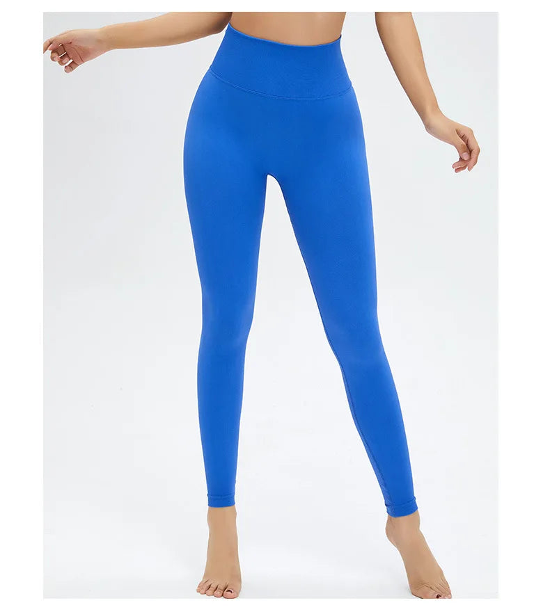 Leggings de Sport Taille Haute Push-Up – Pantalon de Yoga Femme Sans Coutures