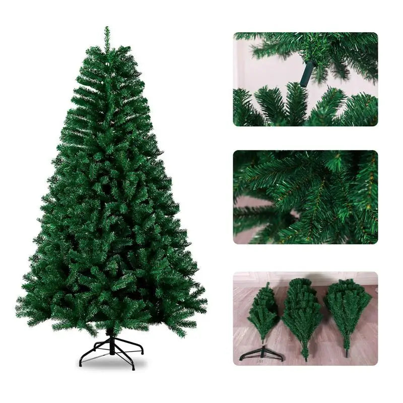 Grand Sapin de Noël en PVC – 1,5 m / 1,8 m