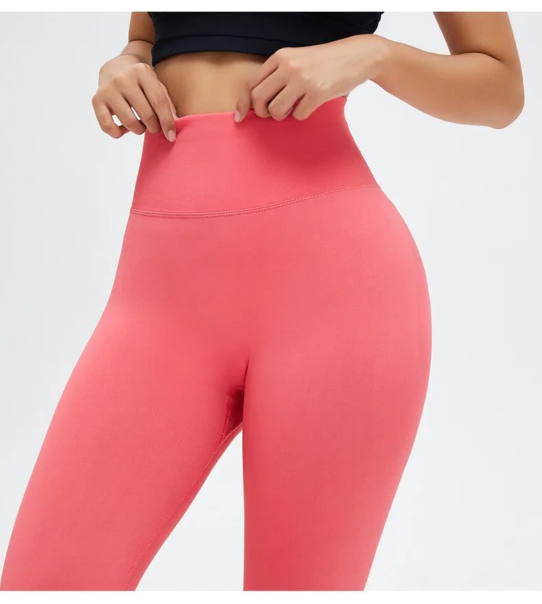 Leggings de Sport Taille Haute Push-Up – Pantalon de Yoga Femme Sans Coutures