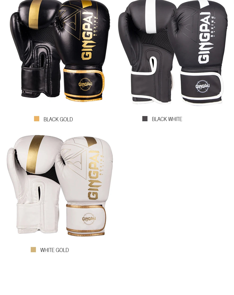 Gants de Boxe Professionnels – 6/8/10/12/14oz pour Muay Thai, MMA et Kickboxing