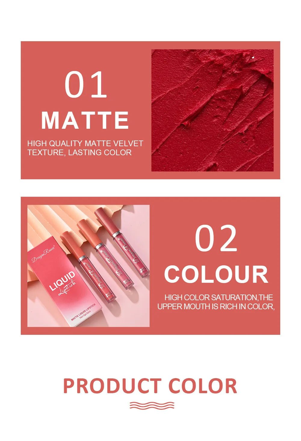 Set de Rouges à Lèvres Coréens – Maquillage pour Femmes