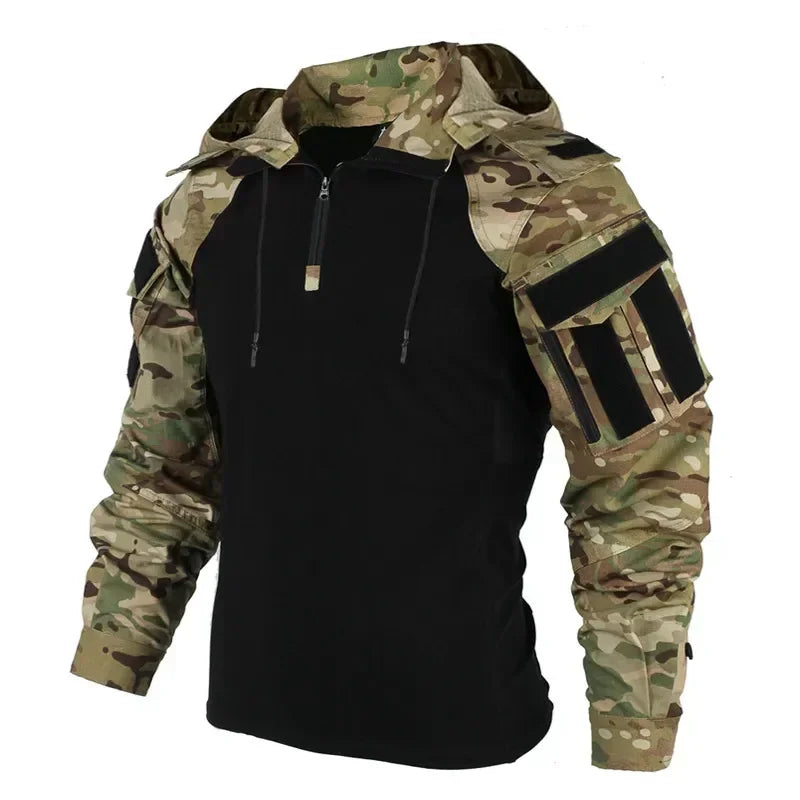 T-Shirt de Combat Camouflage Outdoor – Résistant, Polyvalent et Confortable