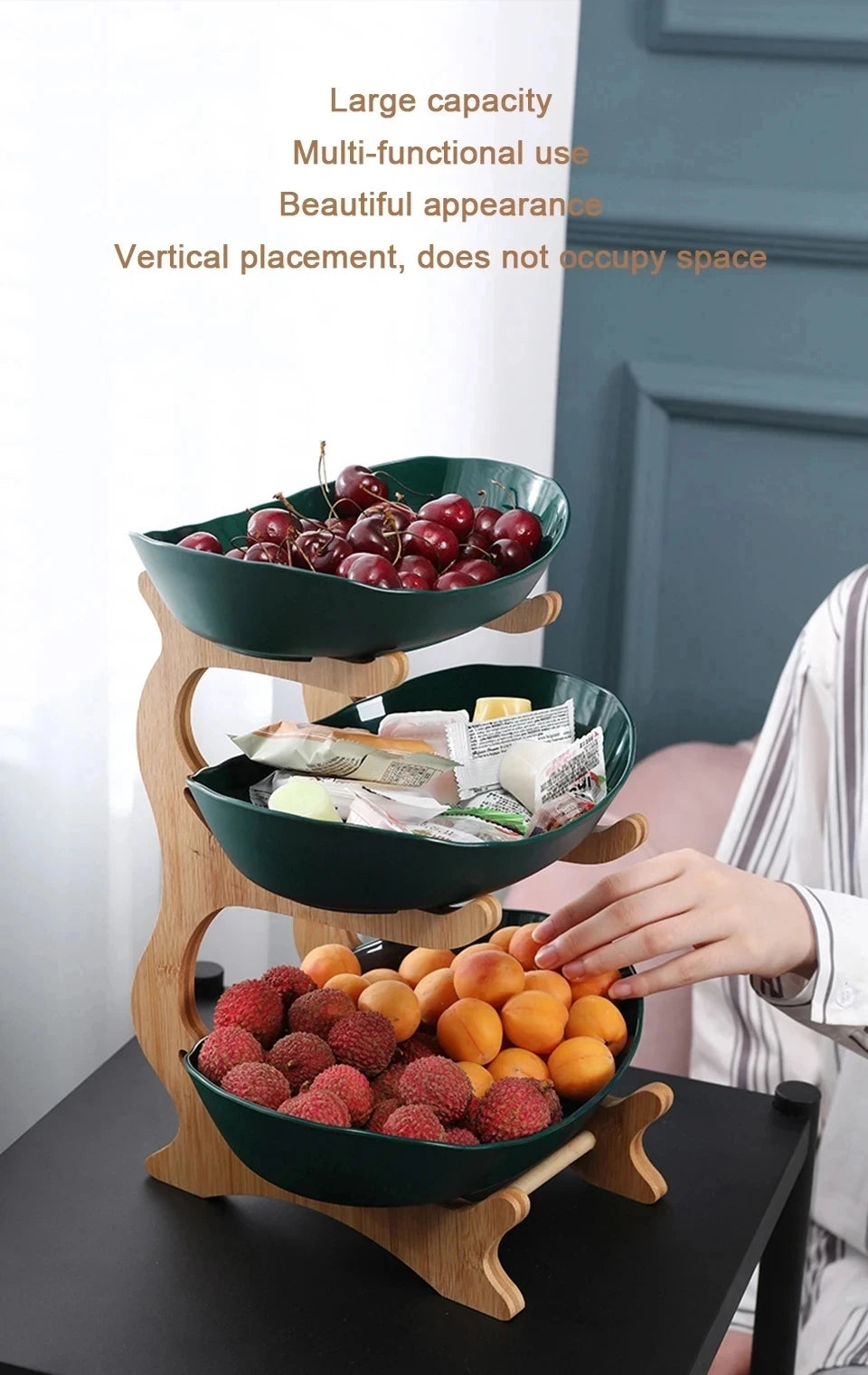 Plateau à Fruits Ovale – Design Moderne en Plastique