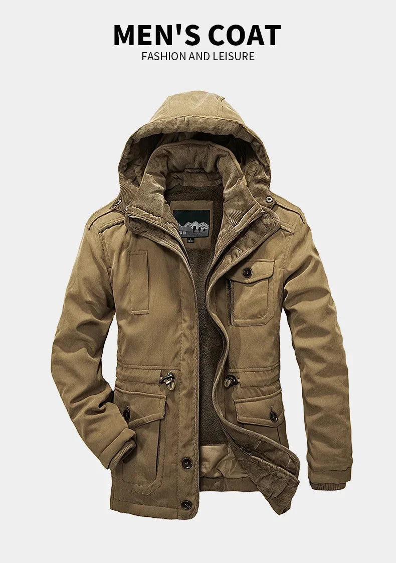 Parka Outdoor Homme – Coupe-Vent et Isolante pour l’Hiver