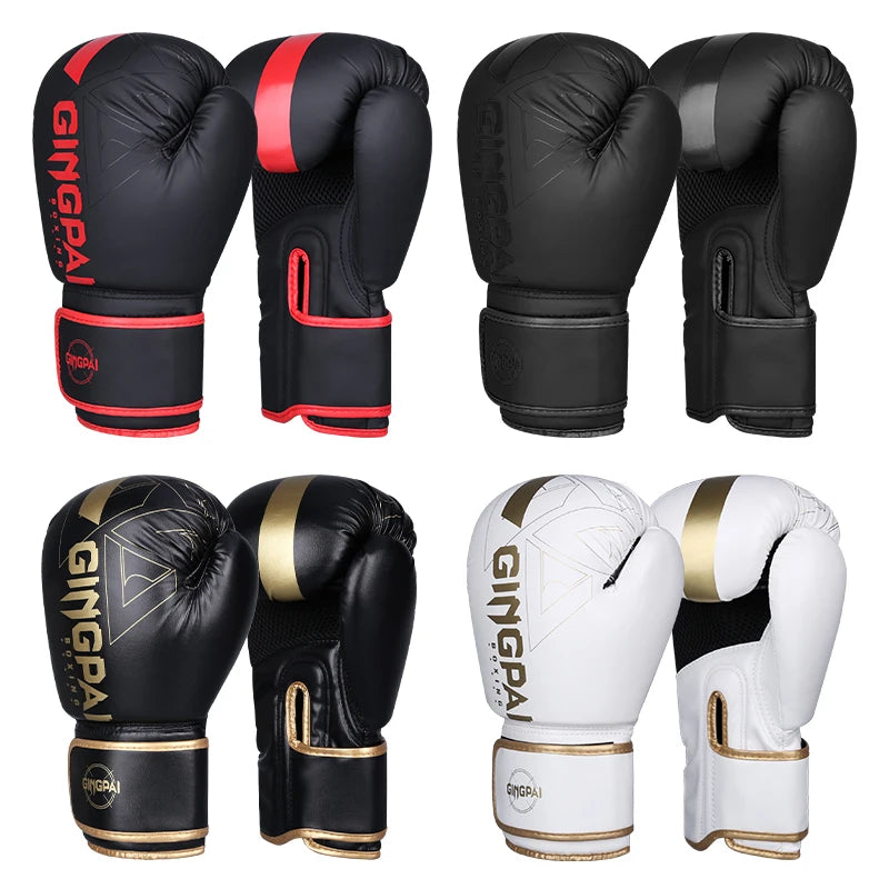 Gants de Boxe Professionnels – 6/8/10/12/14oz pour Muay Thai, MMA et Kickboxing