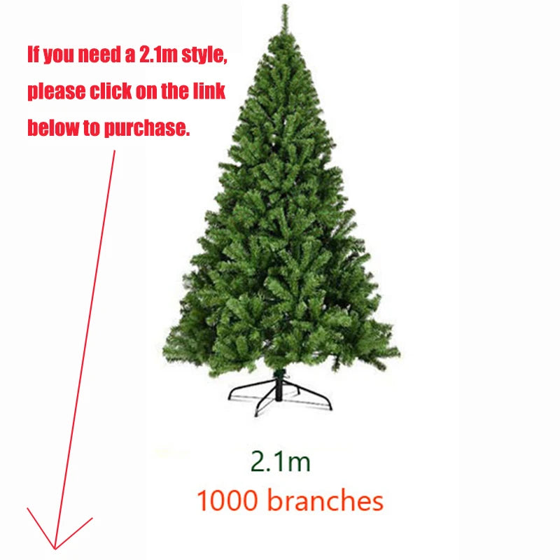 Grand Sapin de Noël en PVC – 1,5 m / 1,8 m