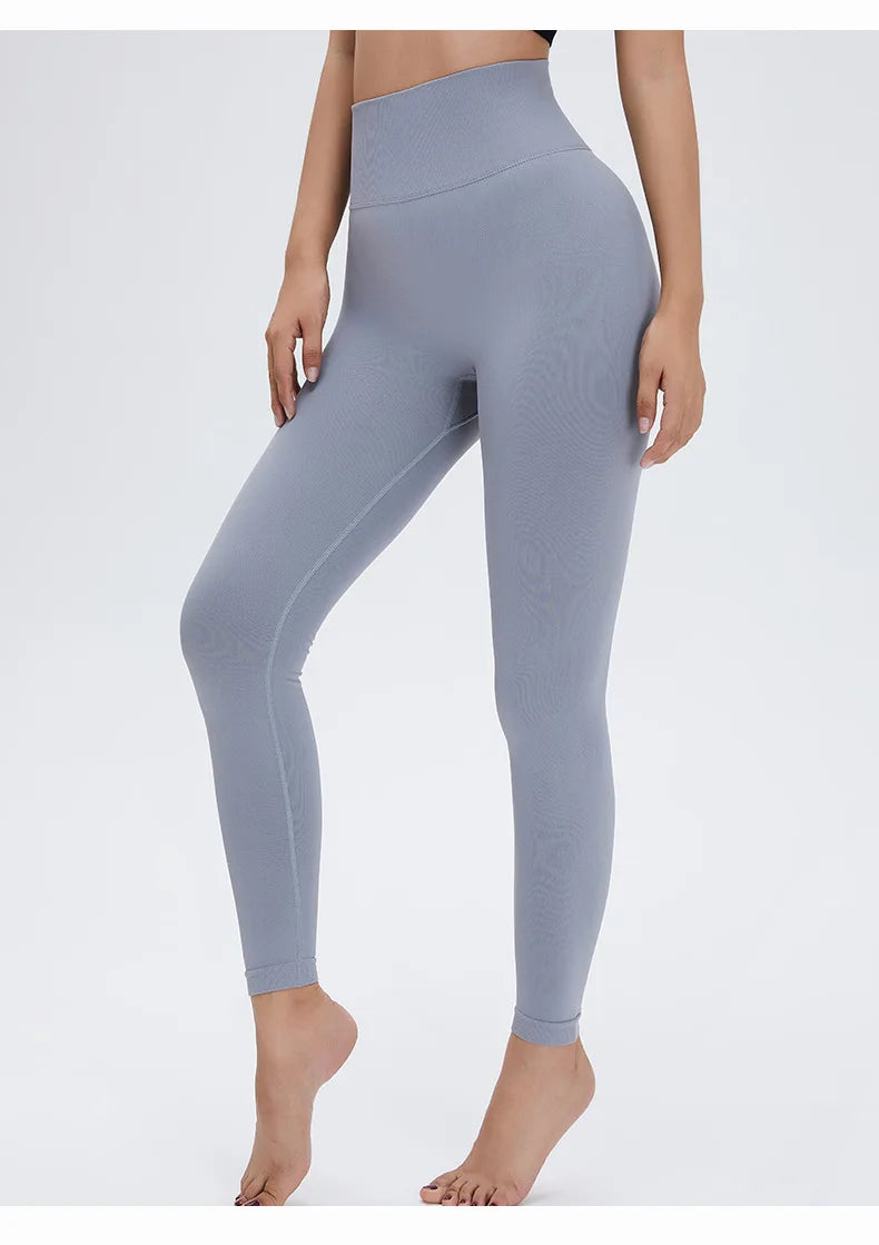 Leggings de Sport Taille Haute Push-Up – Pantalon de Yoga Femme Sans Coutures