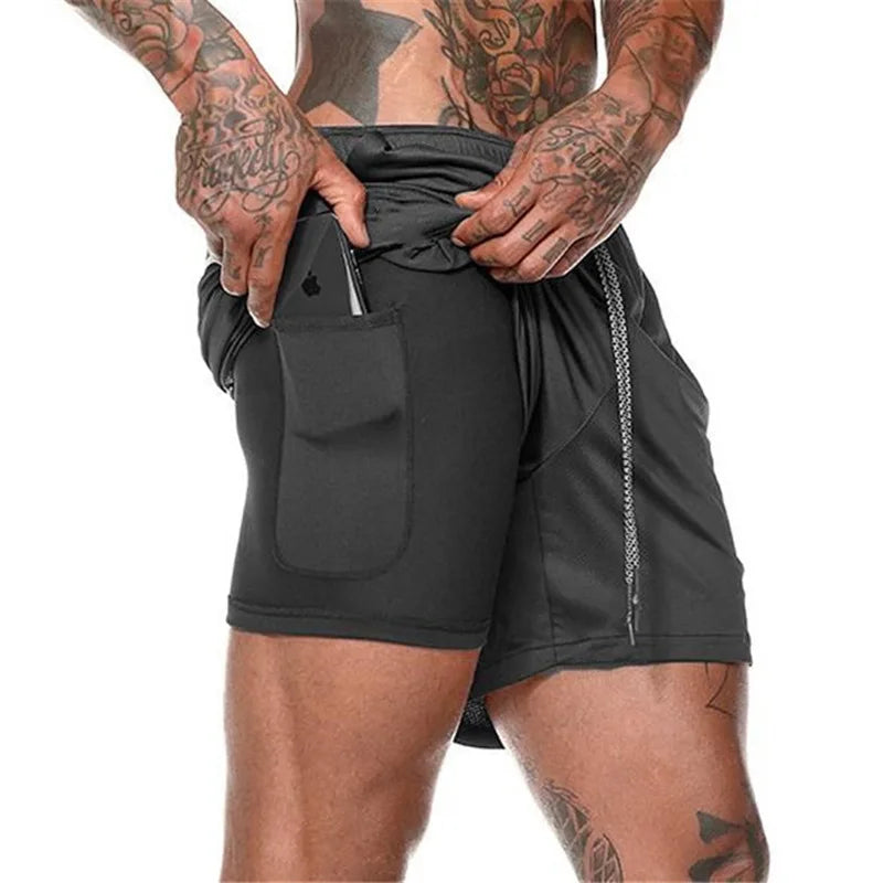 Shorts de Running 2 en 1 pour Homme – Séchage Rapide et Confort Ultime