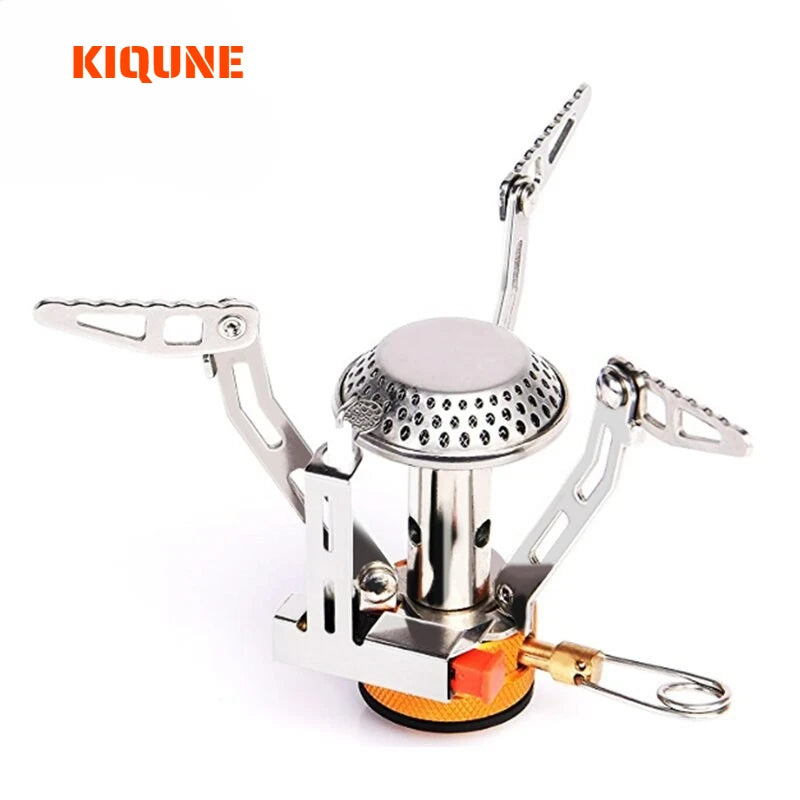 Réchaud de Camping Pliable Kiqune – Cuisinière à Gaz Portable pour Camping, Randonnée et Activités de Plein Air