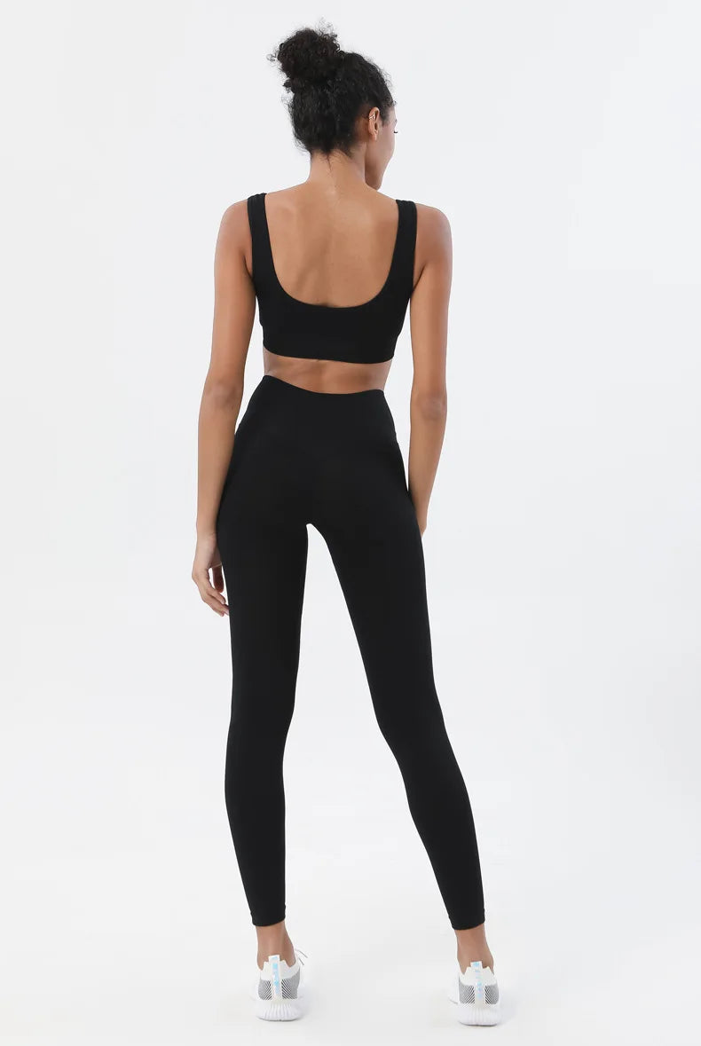 Leggings Sans Couture à Taille Haute – Push-Up et Contrôle du Ventre pour Yoga et Gym