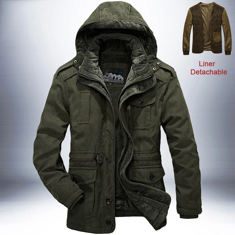 Parka Outdoor Homme – Coupe-Vent et Isolante pour l’Hiver