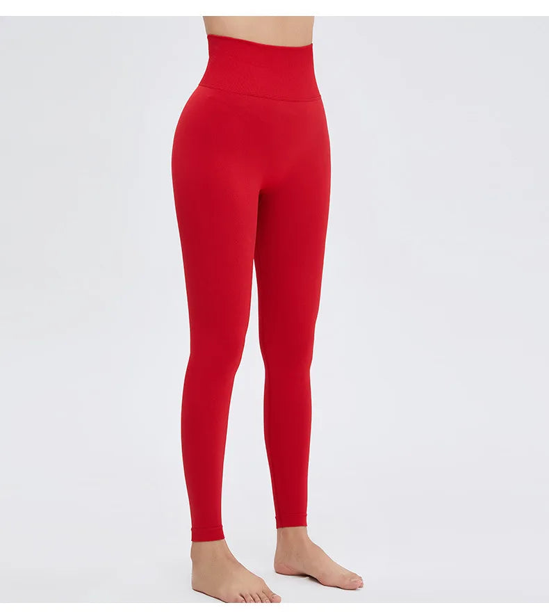 Leggings de Sport Taille Haute Push-Up – Pantalon de Yoga Femme Sans Coutures