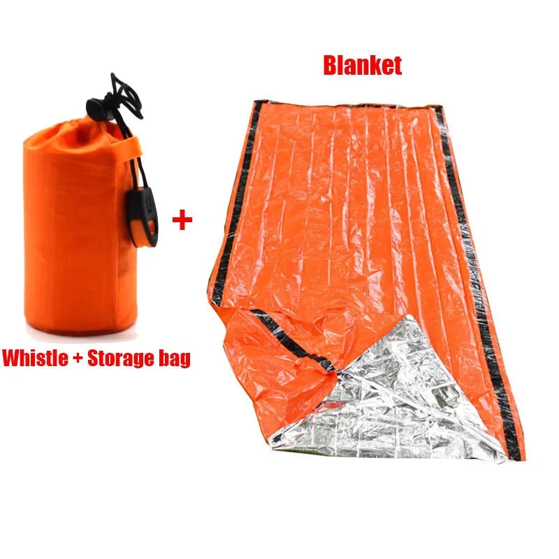 Kit de Survie Mylar – Tente, Sac de Couchage et Poncho d'Urgence – Sanke Rescue