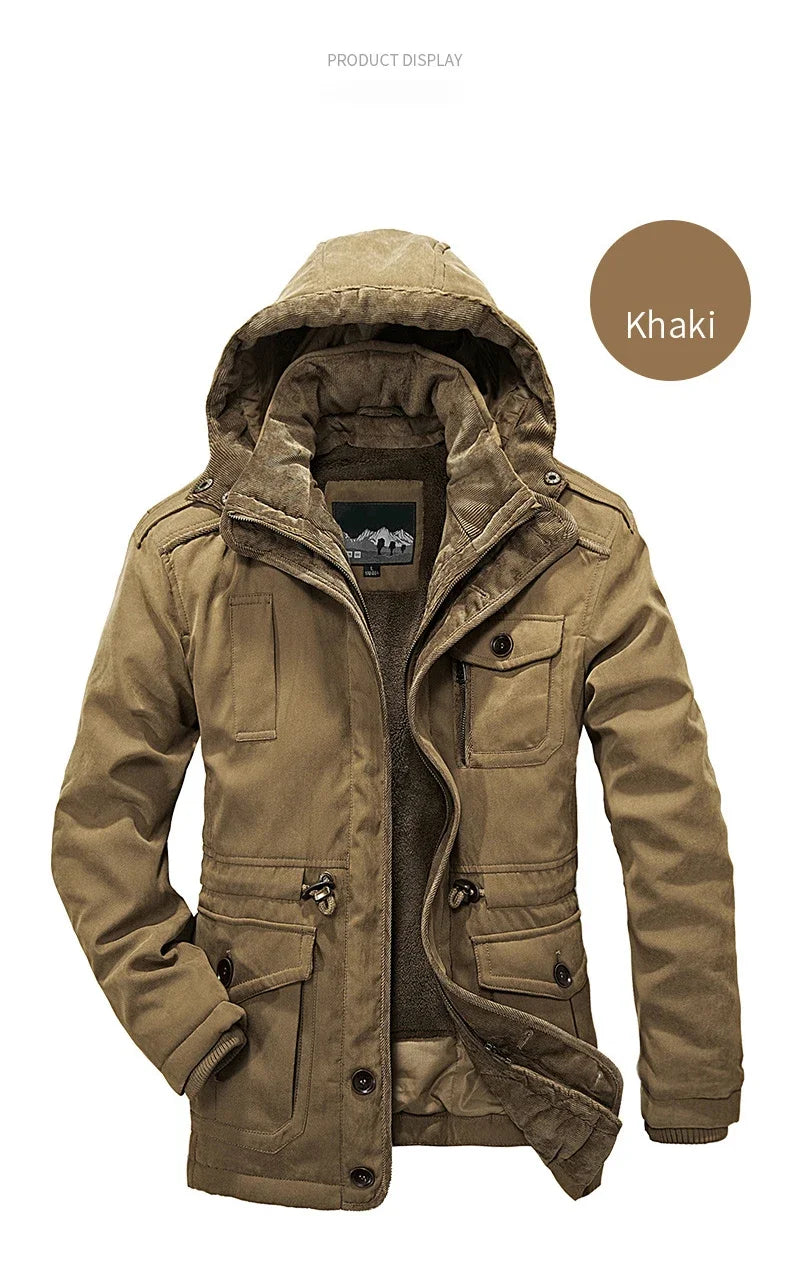 Parka Outdoor Homme – Coupe-Vent et Isolante pour l’Hiver